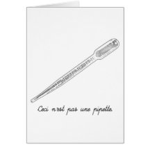 Pipette d'Une de Pas de Ceci N'est Cartes