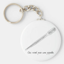 Pipette d'Une de Pas de Ceci N'est Porte-clés