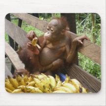 Pique-nique de la banane du bébé tapis de souris
