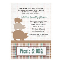 Pique-nique et BBQ Cartons D'invitation