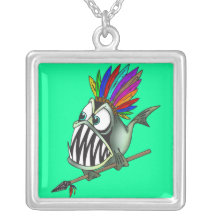 Piranha indigène colliers