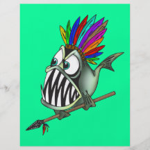 Piranha indigène prospectus personnalisés