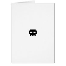 Pirate 8 Bits Skull Cartes