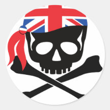 Pirate britannique autocollant