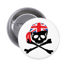Pirate britannique badges avec agrafe
