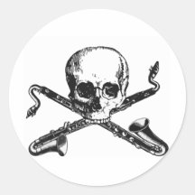 Pirate de clarinette basse adhésif