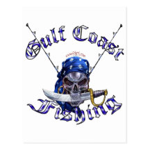 Pirate de pêche de GulfCoast Cartes Postales