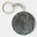 Pirate en pierre noir Keychain de crâne Porte-clef