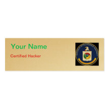 Pirate informatique certifié cartes de visite personnelles