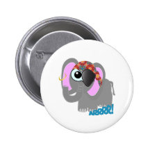 Pirate mignon d'éléphant de Goofkins Badge Avec Épingle