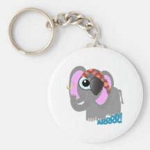 Pirate mignon d'éléphant de Goofkins Porte-clé