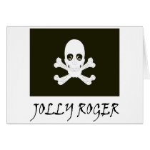 Pirate noir de jolly roger cartes