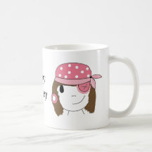 Pirate rose de fille mug