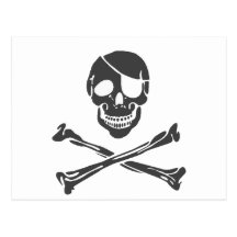 Pirate - scène grunge alternative de punk de roche cartes postales