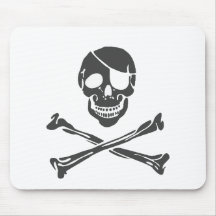 Pirate - scène grunge alternative de punk de roche tapis de souris