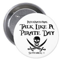 PirateDayButton Badges Avec Agrafe