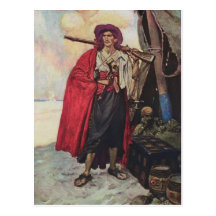 Pirates à terre carte postale
