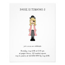 Pirates roses · Fille #2 de pirate Faire-parts