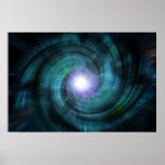 Pirouette cosmique bleue affiches