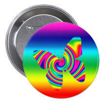 Pirouette d'arc-en-ciel formée par papillon pin's