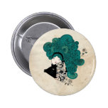 Pisces Girl Zodiac Sign Badges Avec Agrafe