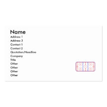 Piste d'hockey cartes de visite professionnelles