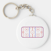 Piste d'hockey porte-clefs