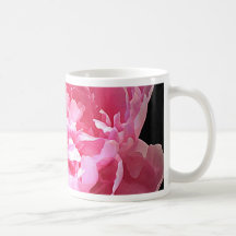Pivoine rose hachée tasse