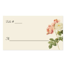 Pivoines chics de cottage épousant la carte d'esco carte de visite