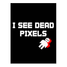 Pixels morts de Sarah Marshall Cartes Postales