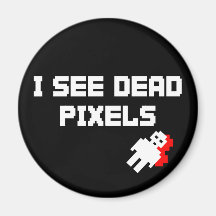 Pixels morts de Sarah Marshall Magnets Pour Réfrigérateur