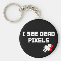 Pixels morts de Sarah Marshall Porte-clés