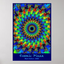 Pizza cosmique affiches