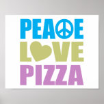 Pizza d'amour de paix posters