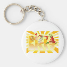 Pizza de soleil porte-clés