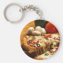 Pizza délicieuse porte-clefs