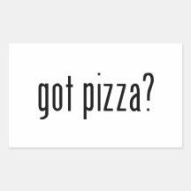 pizza obtenue ? stickers en rectangle