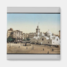 Place de gouvernement, cru Photoch d'Alger, Algéri Aimants Pour Réfrigérateur