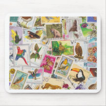 Placez le timbre ici tapis de souris