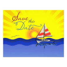 Placez les économies de voile la date invitations
