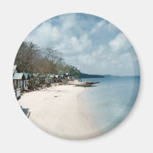 Plage blanche Thaïlande de sable Aimant Pour Réfrigérateur