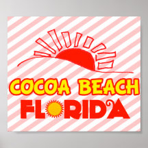 Plage de cacao, la Floride Affiches