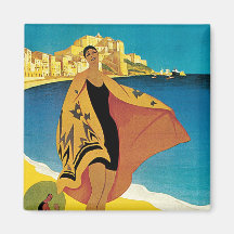 Plage De Calvi, Corse de La Magnets Pour Réfrigérateur