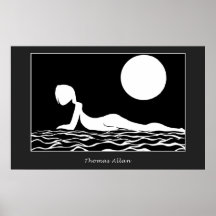 Plage de clair de lune posters