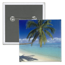 Plage de Matira sur l'île de Bora Bora, société Badges