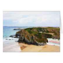 Plage de Newquay, R-U Cartes De Vœux