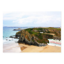 Plage de Newquay, R-U Modèles De Cartes De Visite