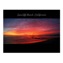 Plage de Seacliff, carte postale #0875 de CA