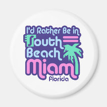 Plage du sud Miami Aimant