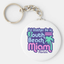 Plage du sud Miami Porte-clefs